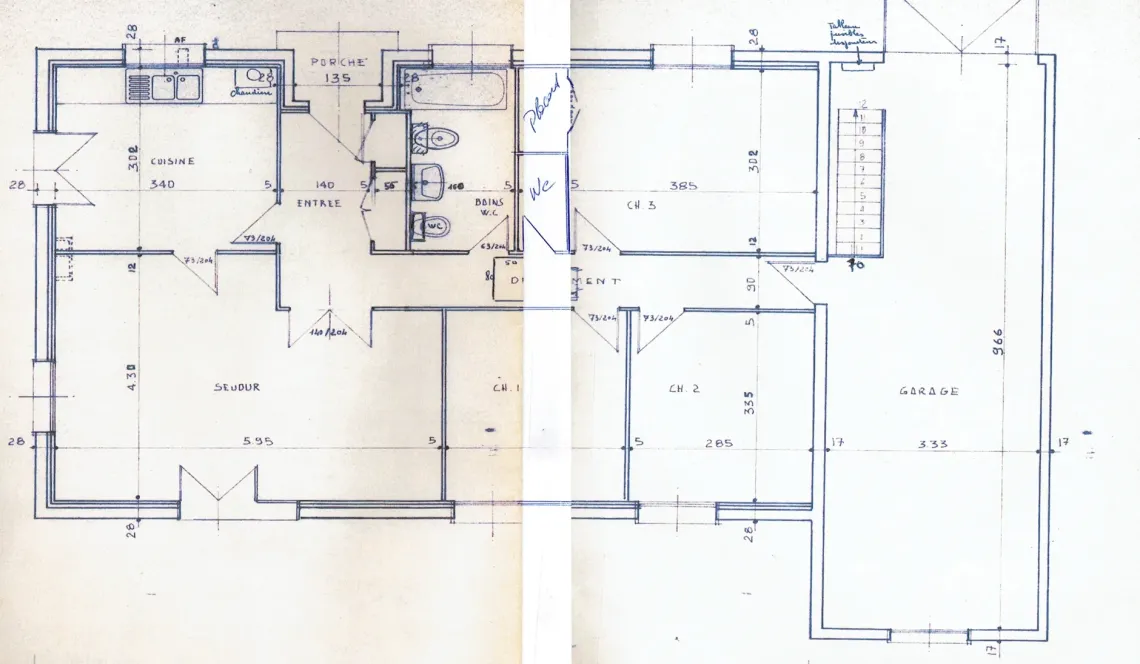 Biarritz au calme - Sur splendide parcelle plate plein sud de 996 m², plain-pied de 85 m² habitable à réhabiliter + garage ou le départ d’un nouveau projet?
