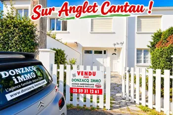 RARE sur Anglet Cantau - Maison mitoyenne des années 60 de 70 m² habitable sur parcelle de 212 m² avec 2 garages dont un attenant