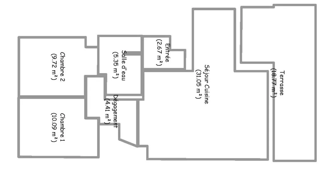 Bayonne à deux pas du centre ville - Splendide duplex type 4 de 82 m² habitable avec terrasse de 19 m² + cave + parking extérieur + parking intérieur