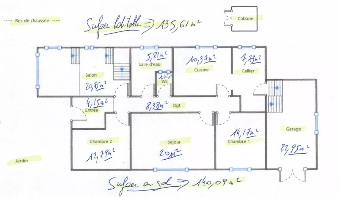 RARE sur Bayonne - Sur parcelle divisible de 2 133 m², agréable plain-pied de 135 m² habitable , 3 chambres + bureau, garage, atelier et cave