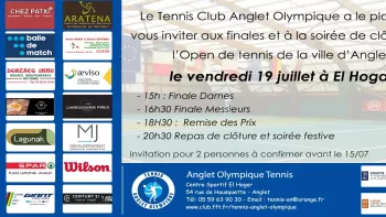Les finales de l’Open El Hogar du Tennis club d’Anglet 2024: