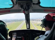 La BAB vu du ciel, en hélicoptère...sous le soleil! Moment unique!