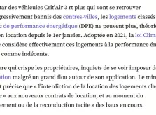 Interdire de louer les logements en G: les grands perdants, les locataires?