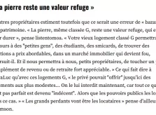 Interdire de louer les logements en G: les grands perdants, les locataires?