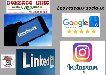 Donzacq Immo toujours omnis présent sur les réseaux sociaux!