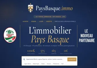 Tous vos biens diffusés sur Paysbasque.immo!