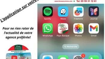 Retrouvez l’application dédiée DONZACQ IMMO sur votre mobile ou votre tablette